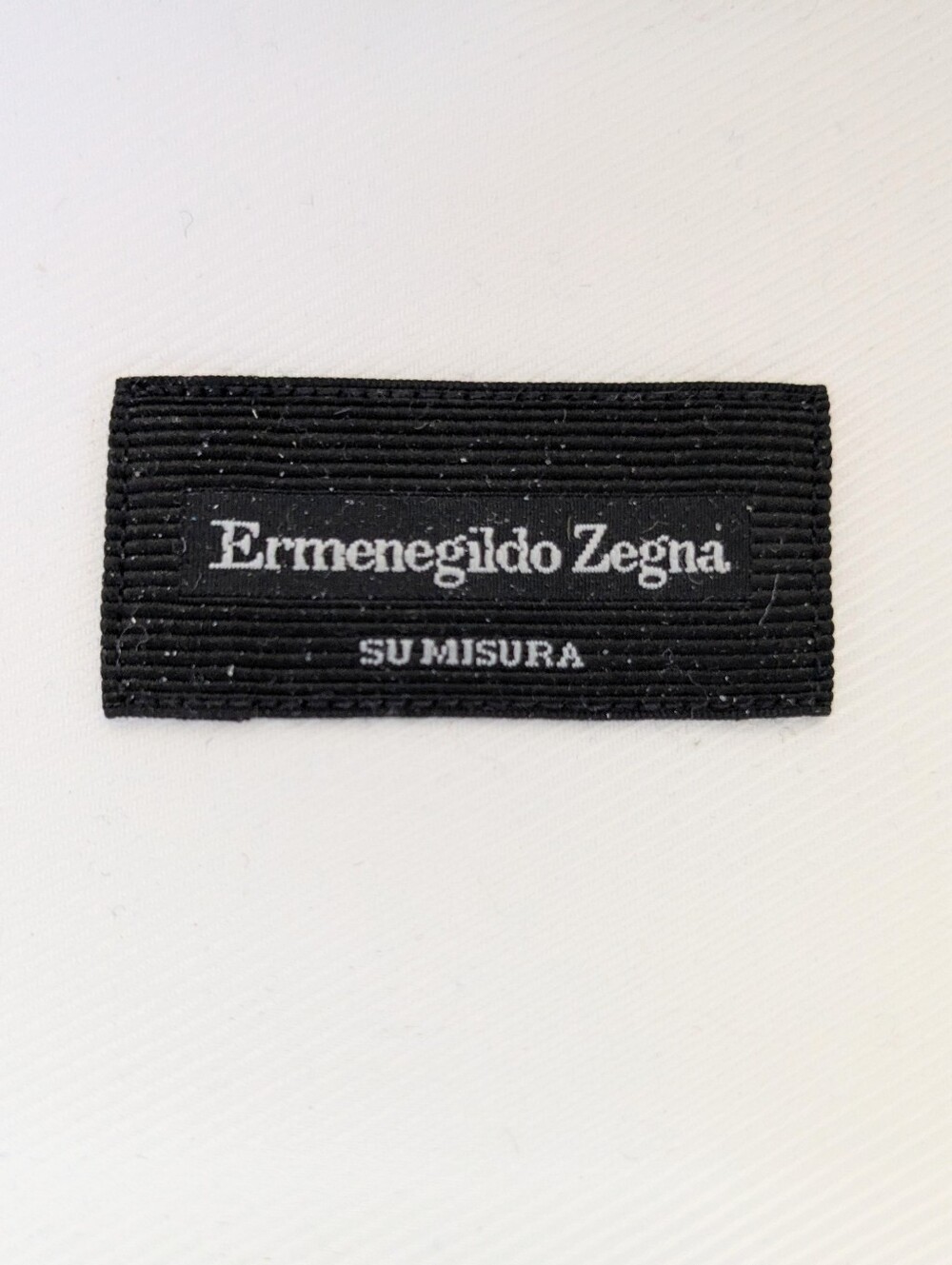 Ermenegildo Zegna White Textured Dress Shirt French Cuffs Size 17 - Picture 5 of 6